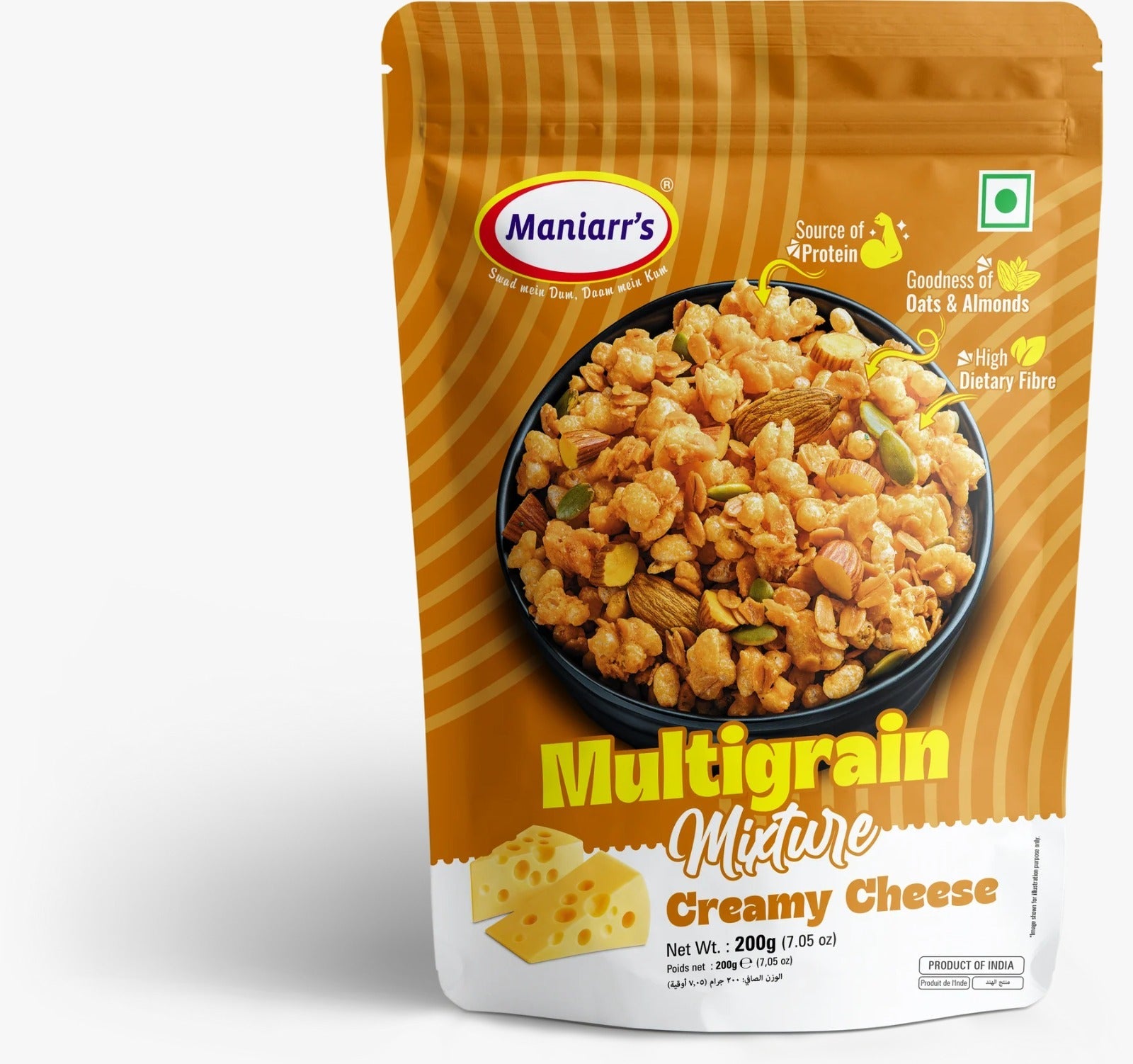 Maniarr's Creamy Cheese ROASTED MULTIGRAIN MIXTURE (200Gm) Maniarr's Creamy Cheese ROASTED MULTIGRAIN MIXTURE (200Gm)